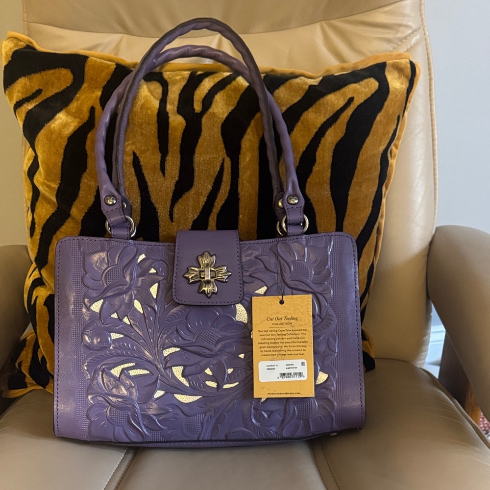 Purple Floral Women Bag
